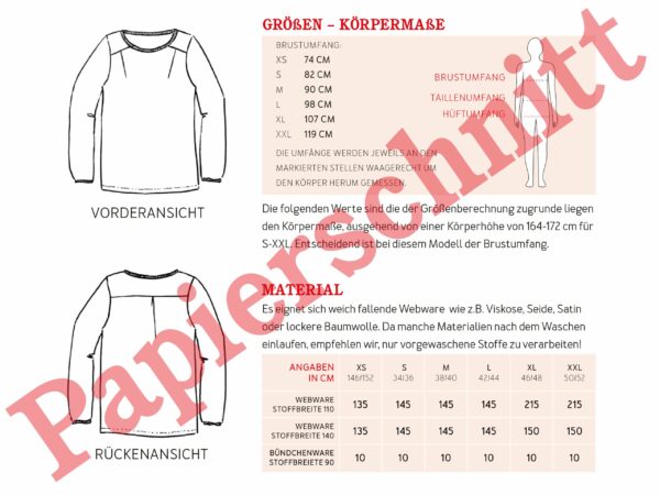 Schnittmuster // Studio Schnittreif // Frau Dana – Bild 10