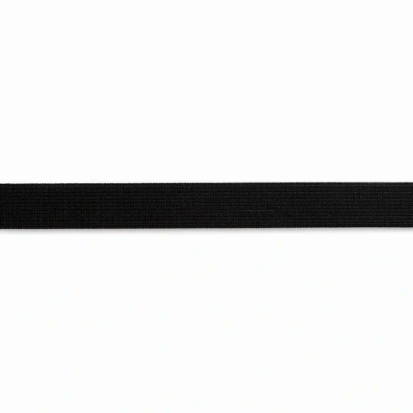 Gummiband weich 20 mm Schwarz