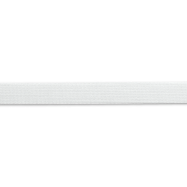 Gummiband weich 20 mm Weiß