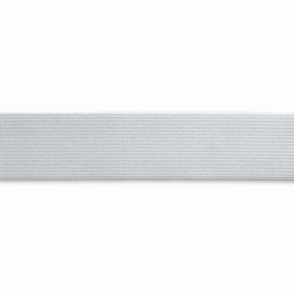 Gummiband weich 30 mm Weiß