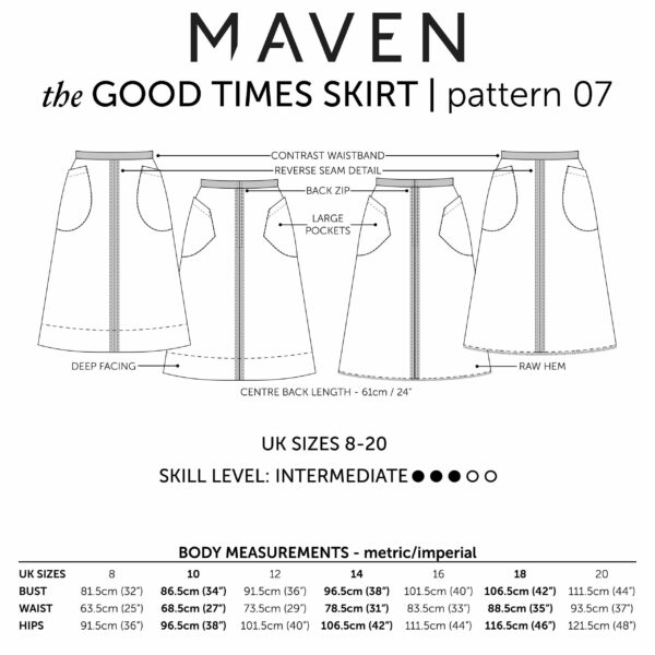 Schnittmuster // Maven Patterns // The Good Times Skirt – Bild 10