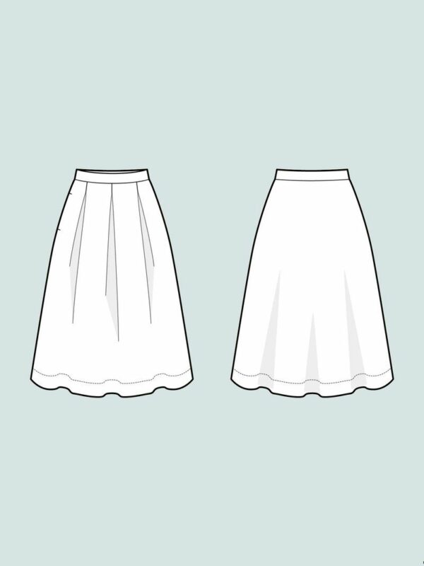 Schnittmuster // The Assembly Line // Three Pleat Skirt XS-L oder XL-3XL – Bild 6