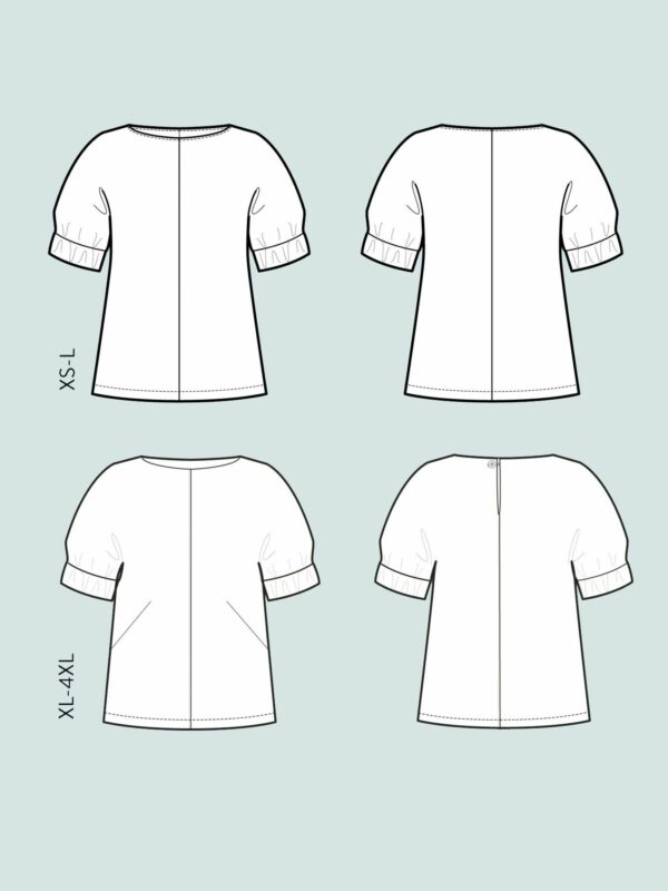 Schnittmuster // The Assembly Line // Cuff Top XS-L oder XL-4XL – Bild 7
