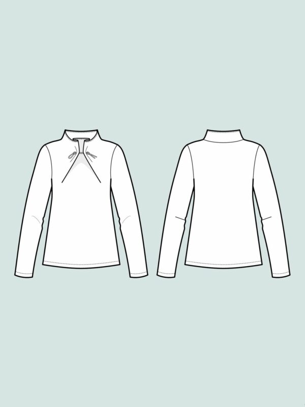 Schnittmuster // The Assembly Line // Elastic Tie Sweater XS-L oder XL-3XL – Bild 7