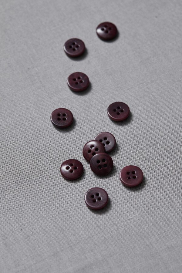 Corozo Knöpfe 11 mm // Meet Milk // Maroon