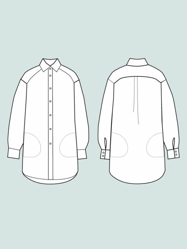 Schnittmuster // The Assembly Line // Oversized Shirt XS-L oder XL-3XL – Bild 9