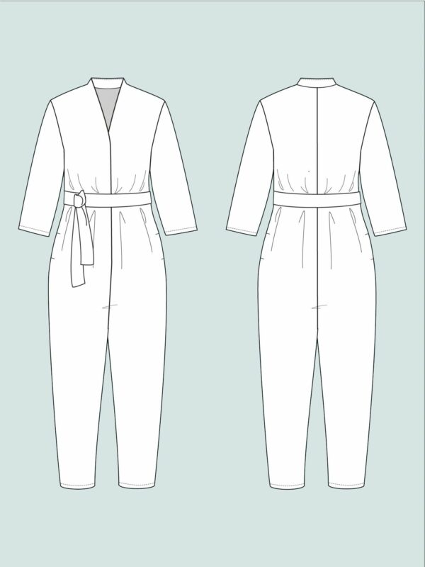 Schnittmuster // The Assembly Line // V-Neck Jumpsuit XS-L oder XL-3XL – Bild 7