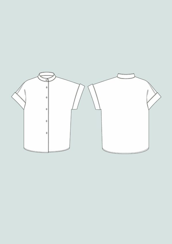 Schnittmuster // The Assembly Line // Cap Sleeve Shirt XS-L oder XL-3XL – Bild 4