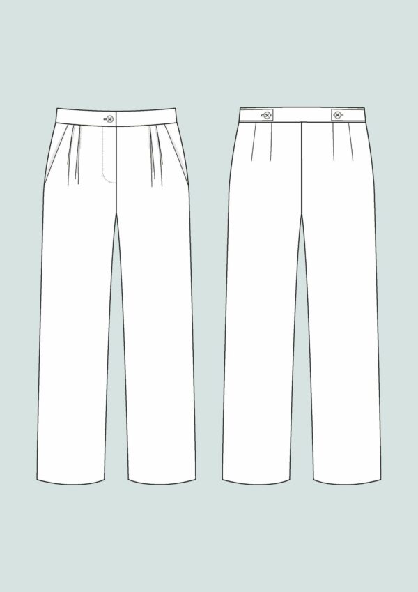 Schnittmuster // The Assembly Line // High Waisted Trousers XS-L oder XL-3XL – Bild 10