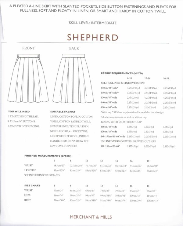 Schnittmuster // Merchant & Mills // The Shepherd – Bild 15