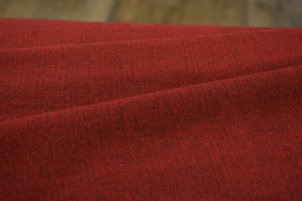 Flanell // Shetland Herringbone // Cranberry – Bild 2