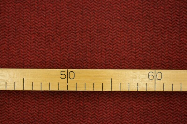 Flanell // Shetland Herringbone // Cranberry – Bild 3