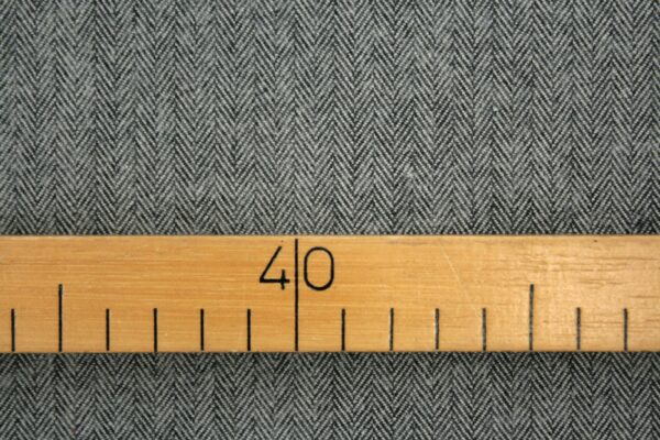 Flanell // Shetland Herringbone // Grey – Bild 5