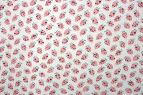 Waffeljersey // Erdbeeren – Bild 5