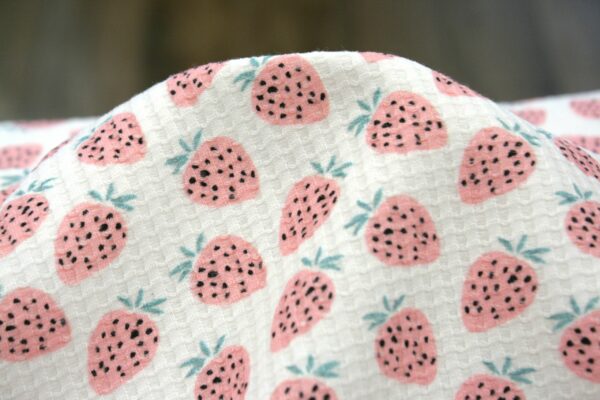 Waffeljersey // Erdbeeren – Bild 2