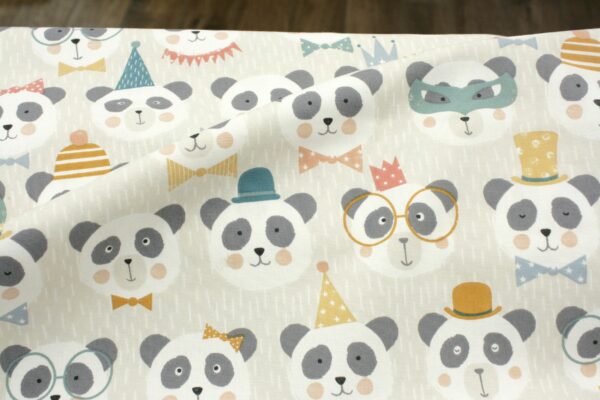 Dekostoff // Möbelstoff // Panda // Multi – Bild 2