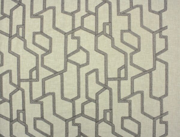 Dekostoff // Möbelstoff // Labyrinth // Charcoal – Bild 5