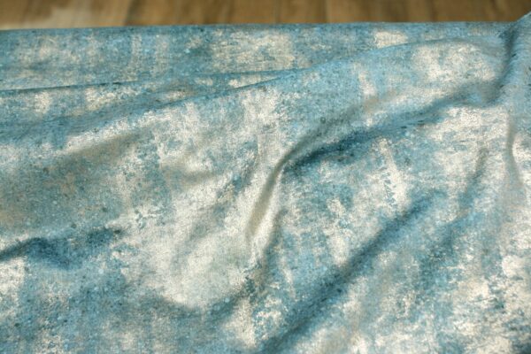 Dekostoff // Möbelstoff // Samt // Sontuoso // Teal – Bild 7