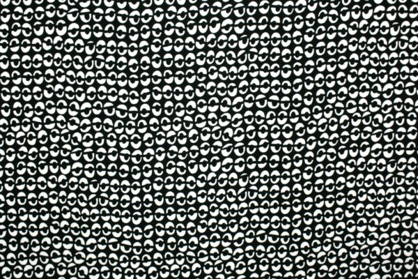 Viskose // Twiggy // Black White – Bild 3
