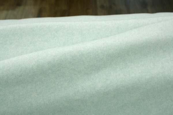BIO Baumwollfleece // Mint Meliert – Bild 2