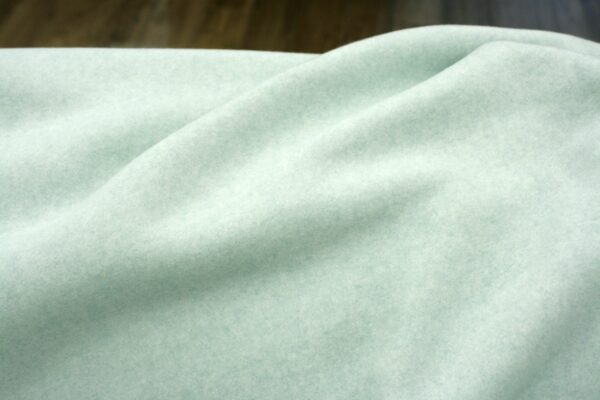 BIO Baumwollfleece // Mint Meliert – Bild 4