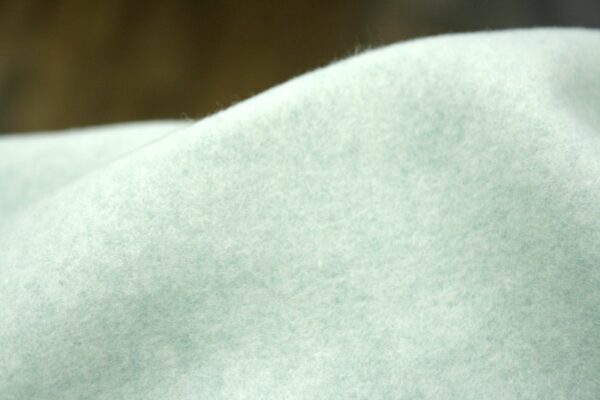 BIO Baumwollfleece // Mint Meliert – Bild 3