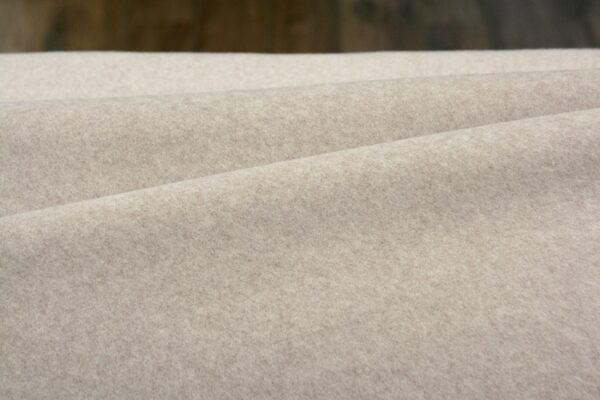 BIO Baumwollfleece // Beige Meliert – Bild 4