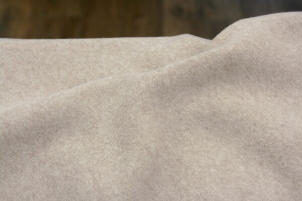 BIO Baumwollfleece // Beige Meliert – Bild 3