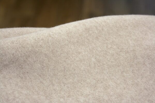 BIO Baumwollfleece // Beige Meliert – Bild 2