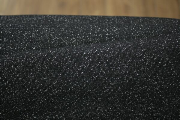 Glitzerbündchen // Schwarz Silber – Bild 4