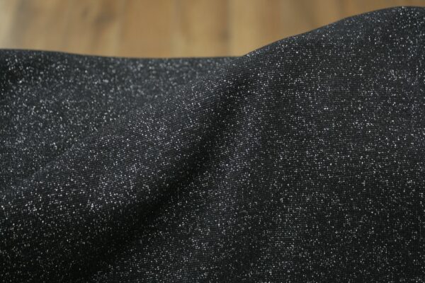 Glitzerbündchen // Schwarz Silber