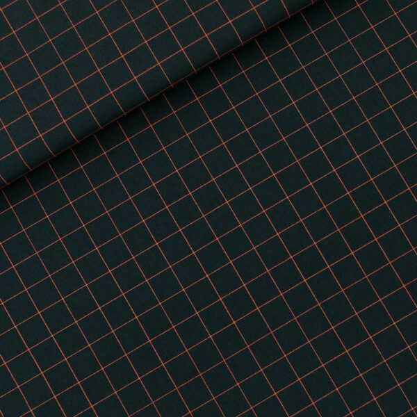 Gabardine Twill // SYAS //  Thin Grid // Forest River