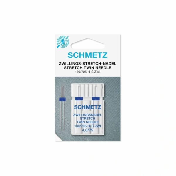 Nähmaschinennadeln // Schmetz // Zwillings-Stretch-Nadel 4,0