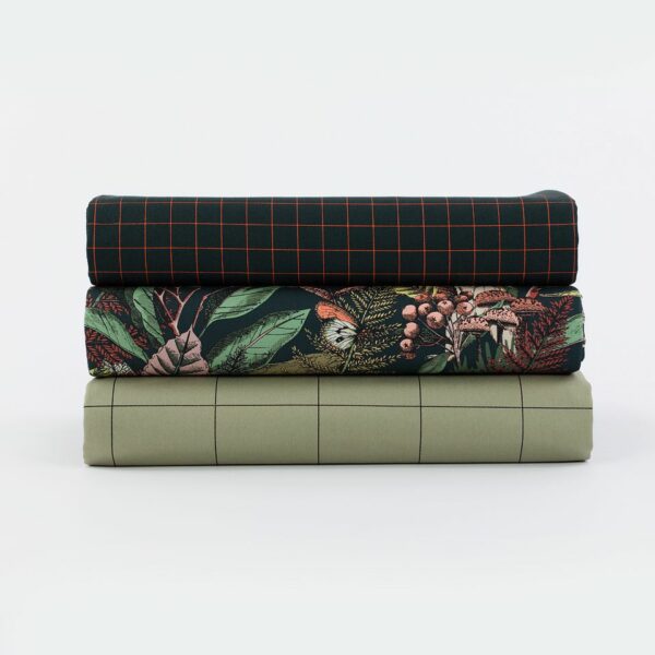 Gabardine Twill // SYAS //  Thin Grid // Forest River – Bild 3