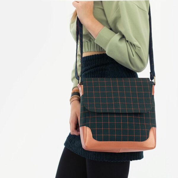 Gabardine Twill // SYAS //  Thin Grid // Forest River – Bild 5