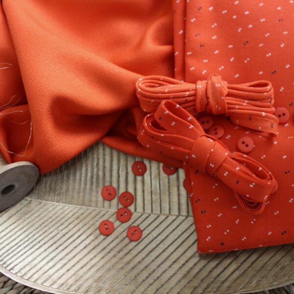 EcoVero™️ Viskosecrepe // Atelier Brunette // Tangerine