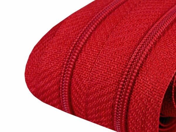 Endlosreißverschluss // spiralförmig 3 mm // rot
