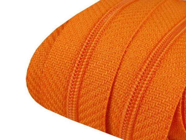 Endlosreißverschluss // spiralförmig 3 mm // orange