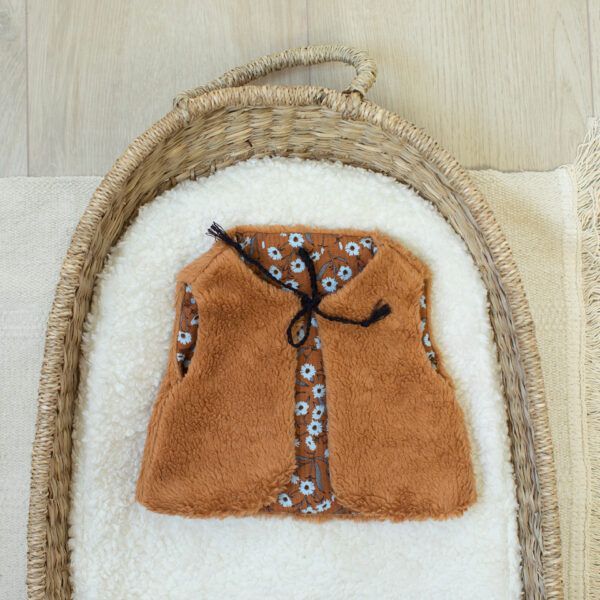 Double Layerd Dobby // SYAS //  Camomile // Cashew Brown – Bild 4
