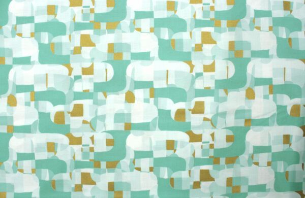 Popeline // Glitz and Glamour // Abstract // Mint – Bild 5