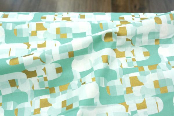 Popeline // Glitz and Glamour // Abstract // Mint