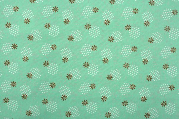 Popeline // Cotton and Steel // Modern Meadow // Spritely Sprouts // Mint – Bild 4