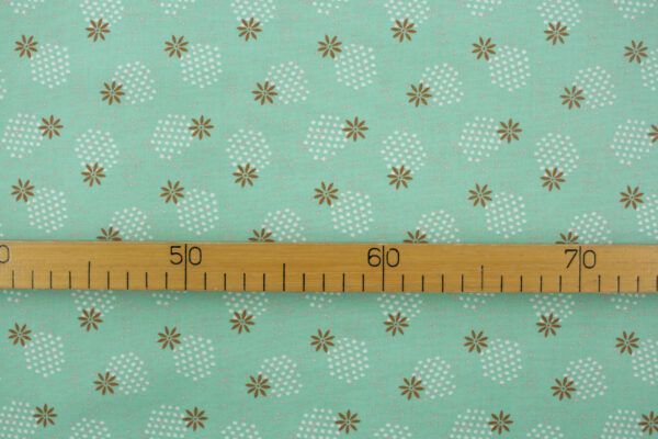 Popeline // Cotton and Steel // Modern Meadow // Spritely Sprouts // Mint – Bild 3