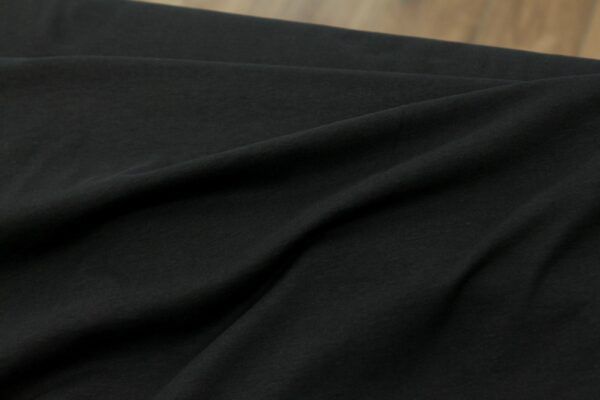 BIO Soft Touch Jersey // Ohne Elastan // Schwarz – Bild 3