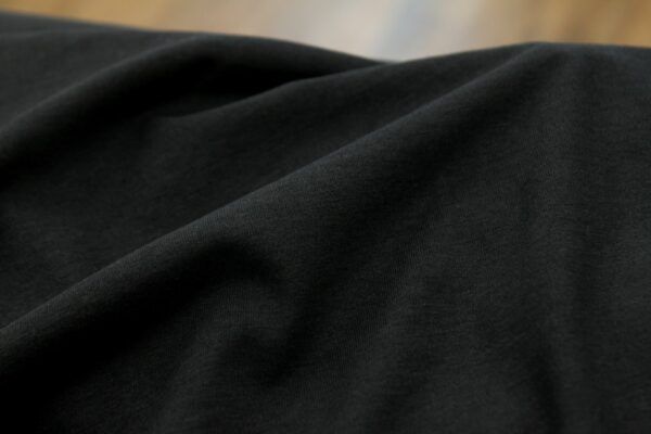 BIO Soft Touch Jersey // Ohne Elastan // Schwarz – Bild 2