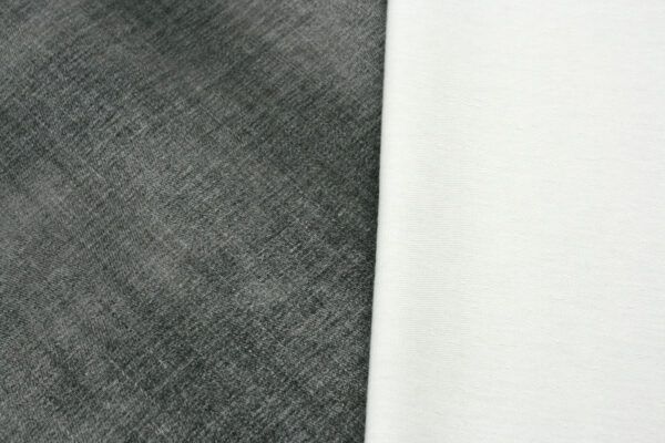 BIO French Terry // Jeanslook // Schwarz Grau – Bild 4
