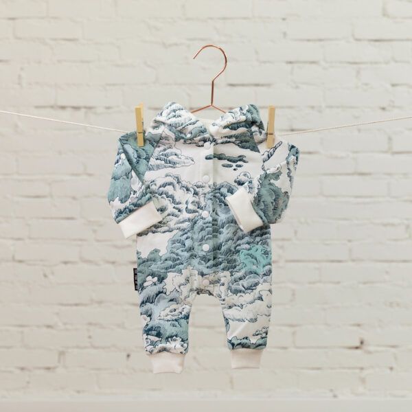 French Terry // SYAS // Rainy Clouds // Off White – Bild 3
