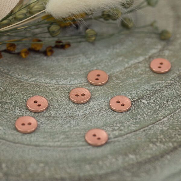 Knöpfe 11 mm // SYAS // Texture // Rose Copper