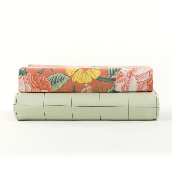 French Terry // SYAS // Thin Grid // Fog Green – Bild 5