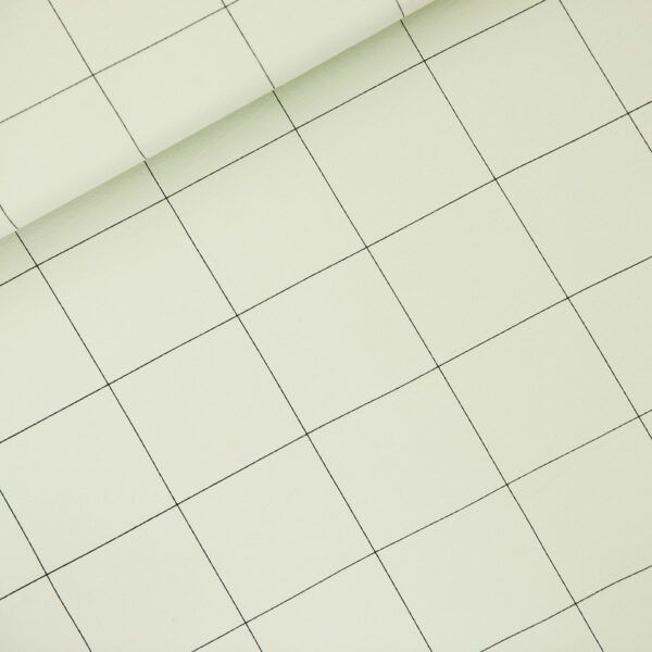 French Terry // SYAS // Thin Grid // Fog Green